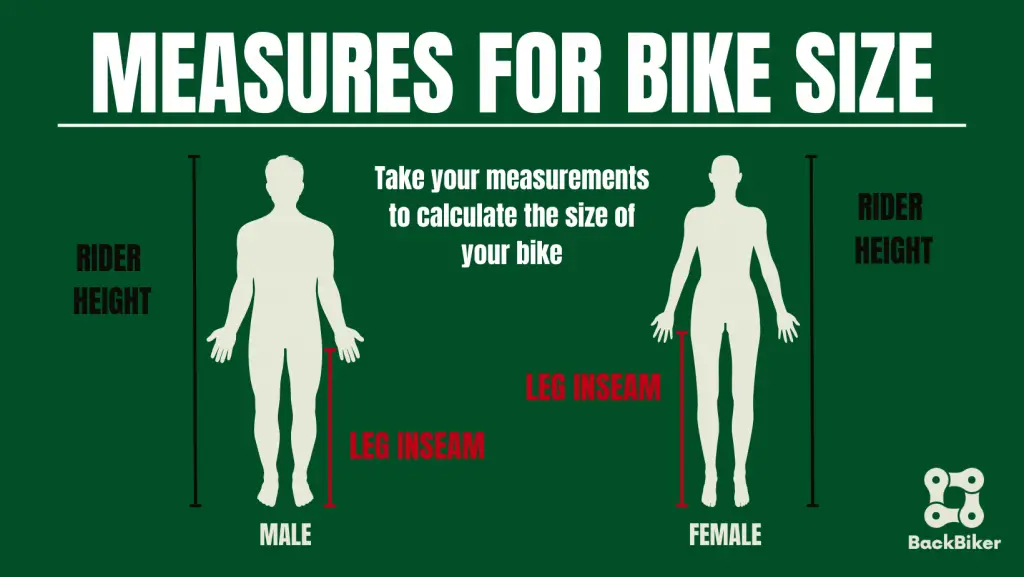 Measures for bike size