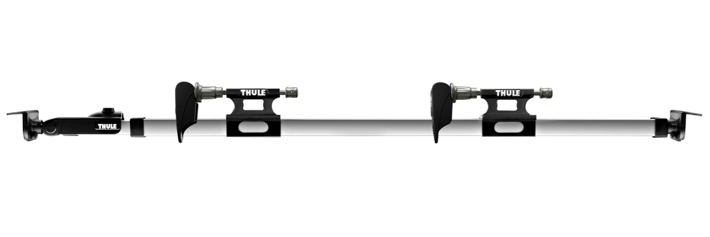 Thule bike rack preview on a white background